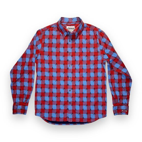 Mountain Khakis Freestyle LS Shirt Ski Tricks AOP Button Up Sz Medium - Picture 3 of 12